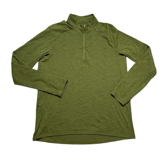 LULULEMON Men's Surge Warm Half Zip Green Size XL - Picture 1 of 9